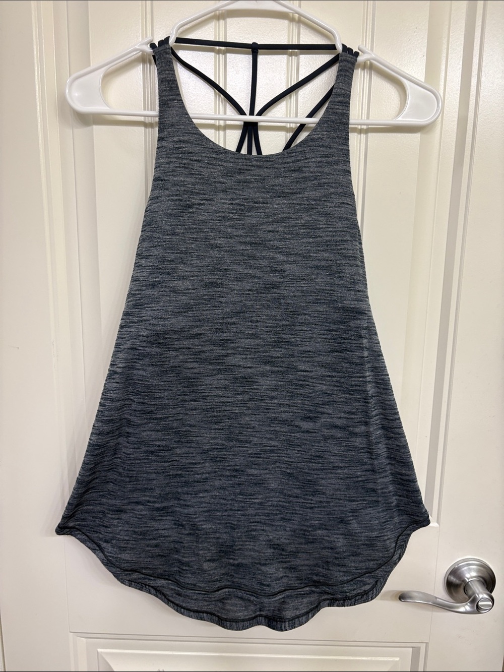 lululemon athletica Gray Heather Tank with Strappy Back